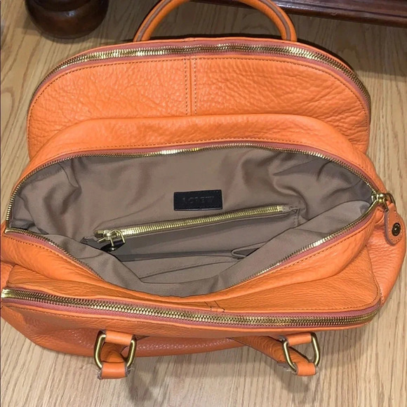 J. Crew Handbags - J. Crew Orange Leather Women Bag